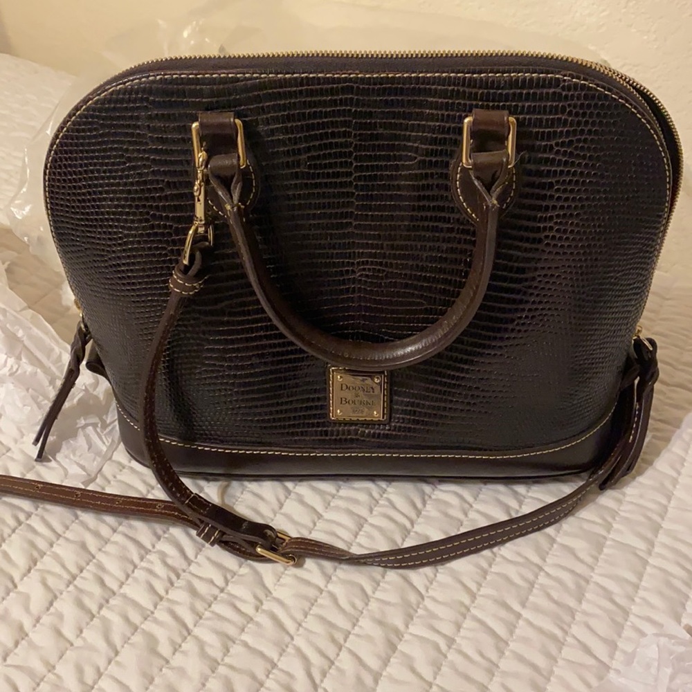 Dooney & bourke snake skin satchel